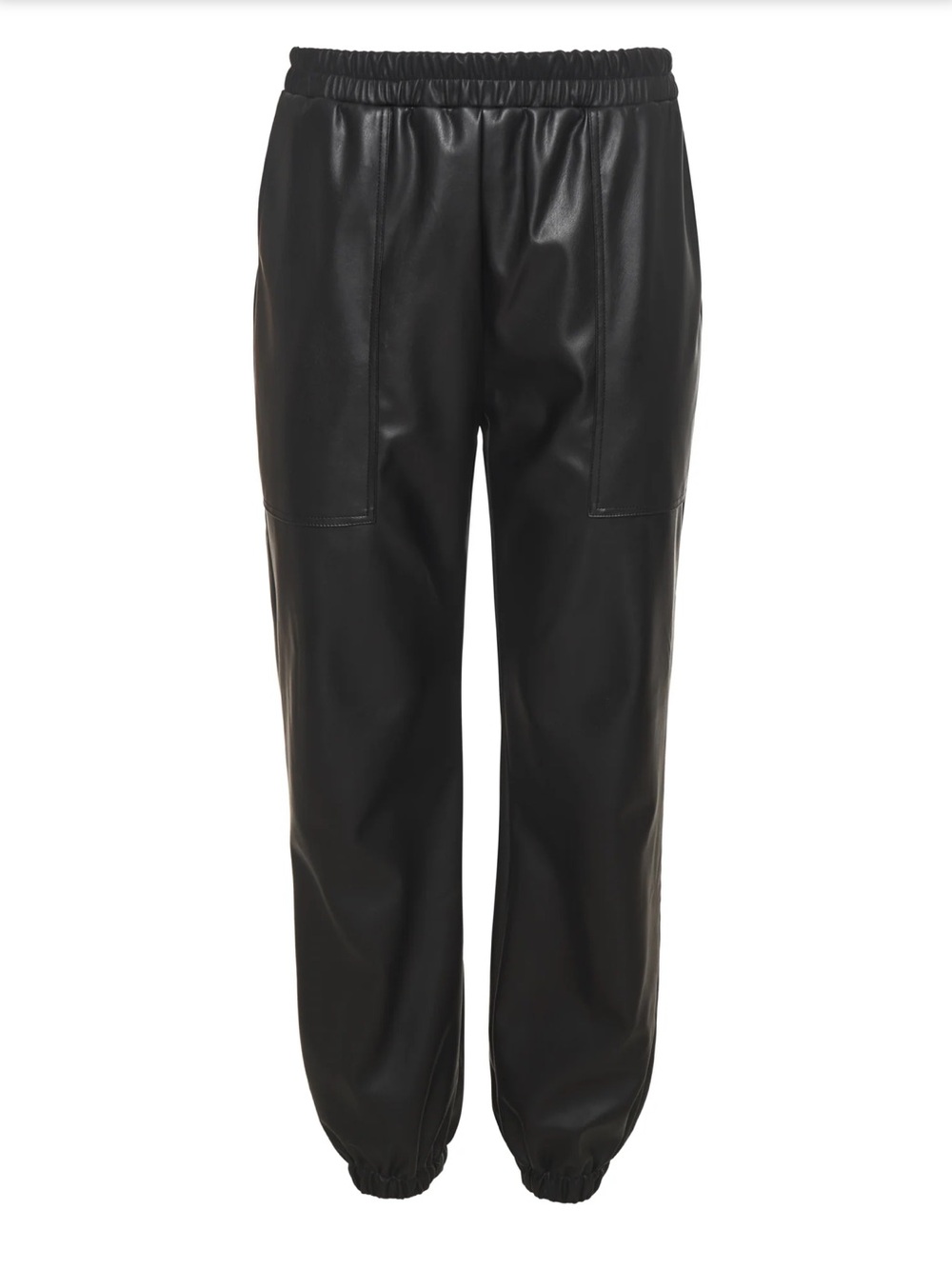 Gold Hawk Faux Leather Joggers Sz M NWT